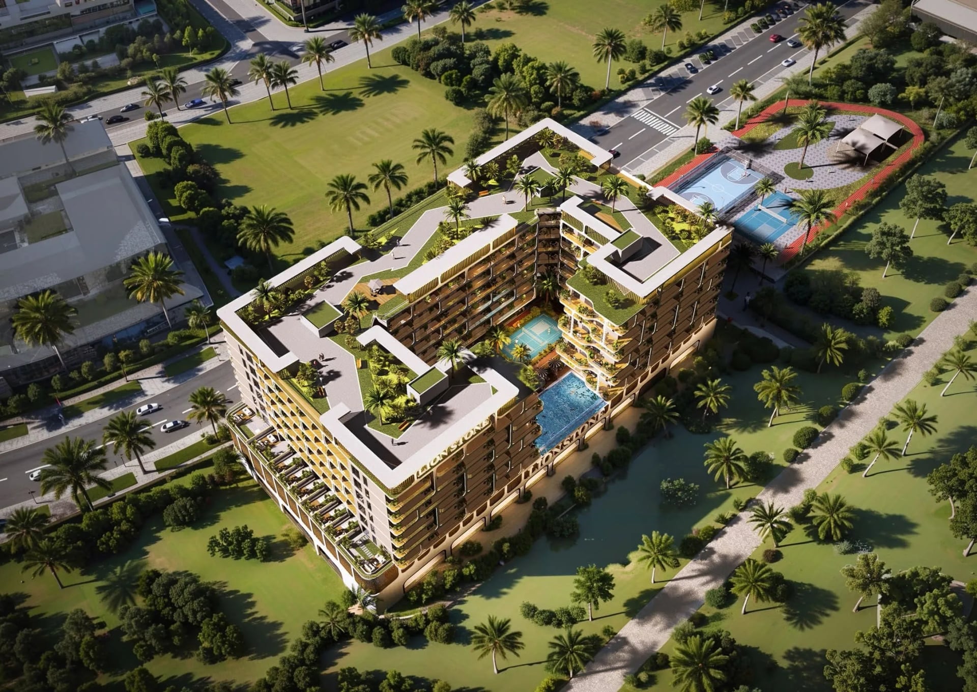 Listone Residence by Lion Stone, image 1 of 18. Render supplied by developer.