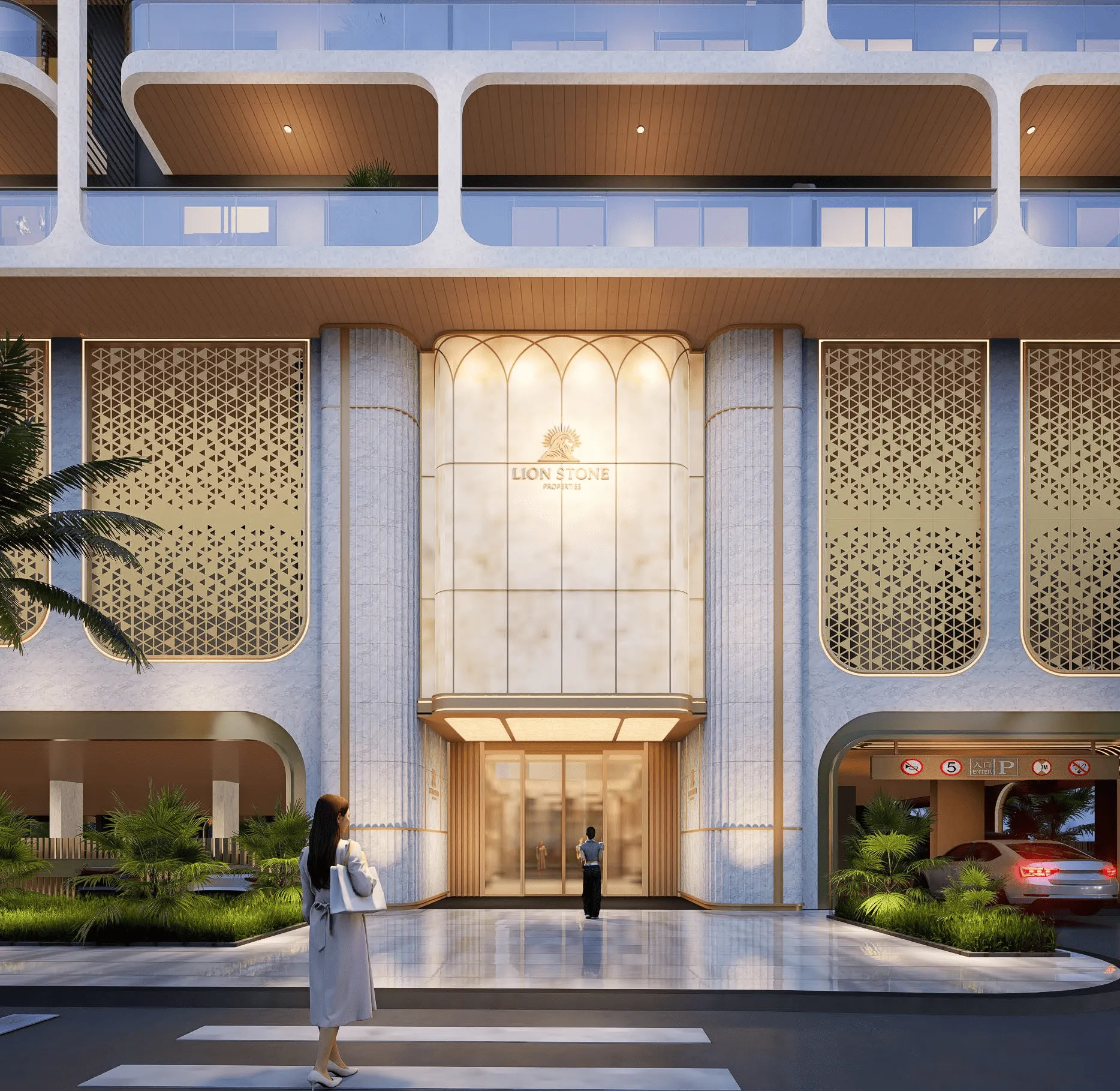 Listone Residence by Lion Stone, image 4 of 18. Render supplied by developer.