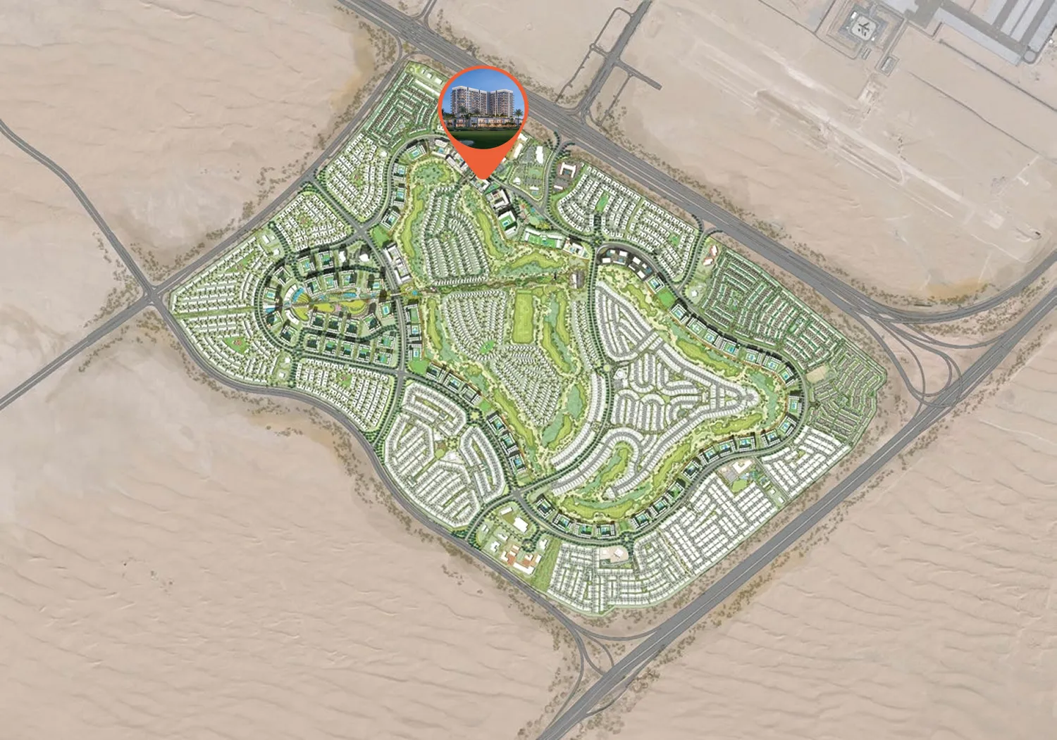 Golf Fields by Emaar, image 5 of 5. Render supplied by developer.