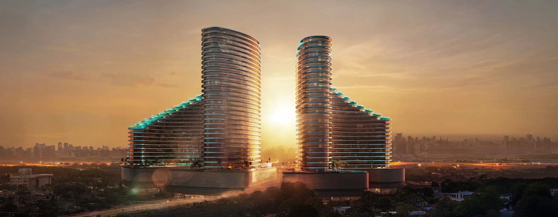 Binghatti Skyflame, image 2 of 11. Render supplied by developer.