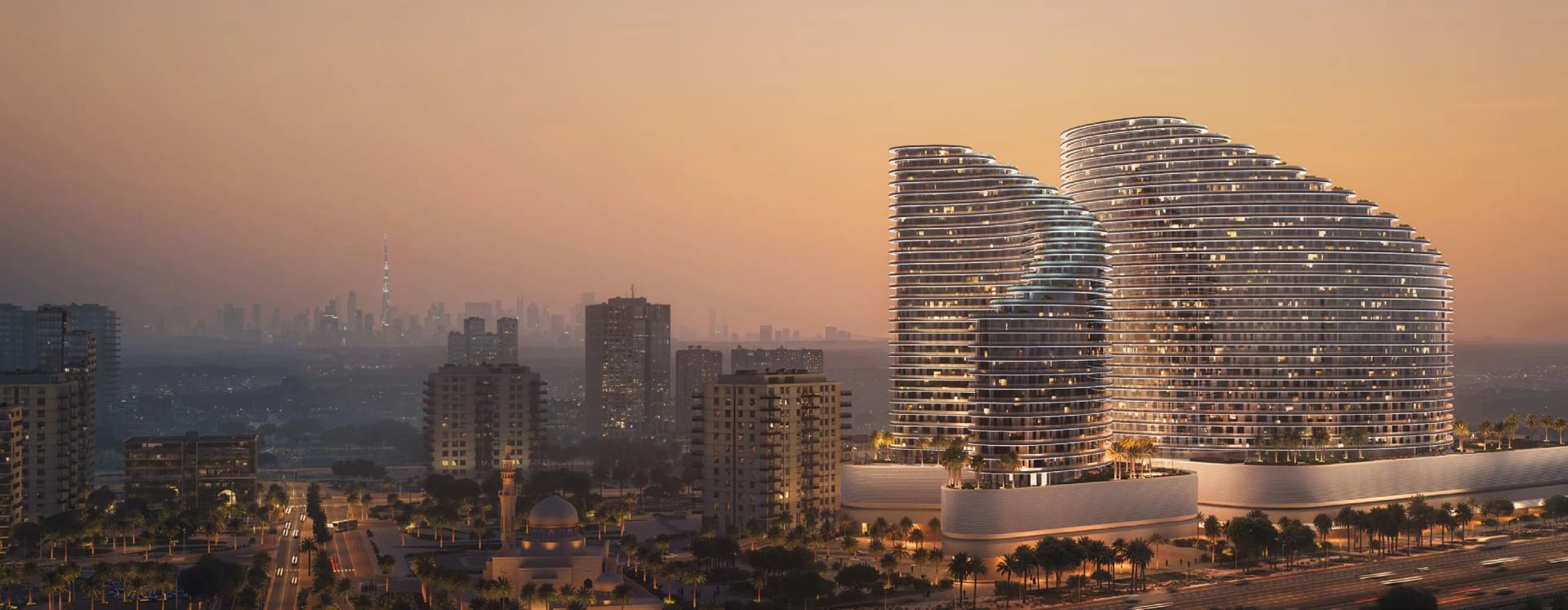 Binghatti Skyflame, image 3 of 11. Render supplied by developer.
