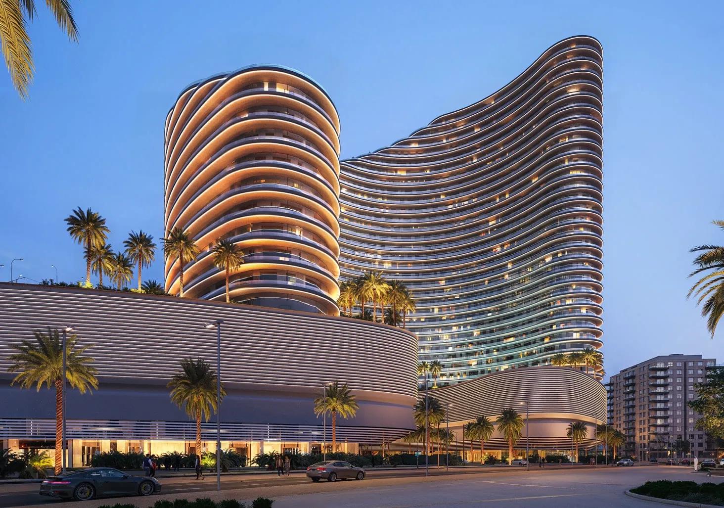 Binghatti Skyflame, image 4 of 11. Render supplied by developer.