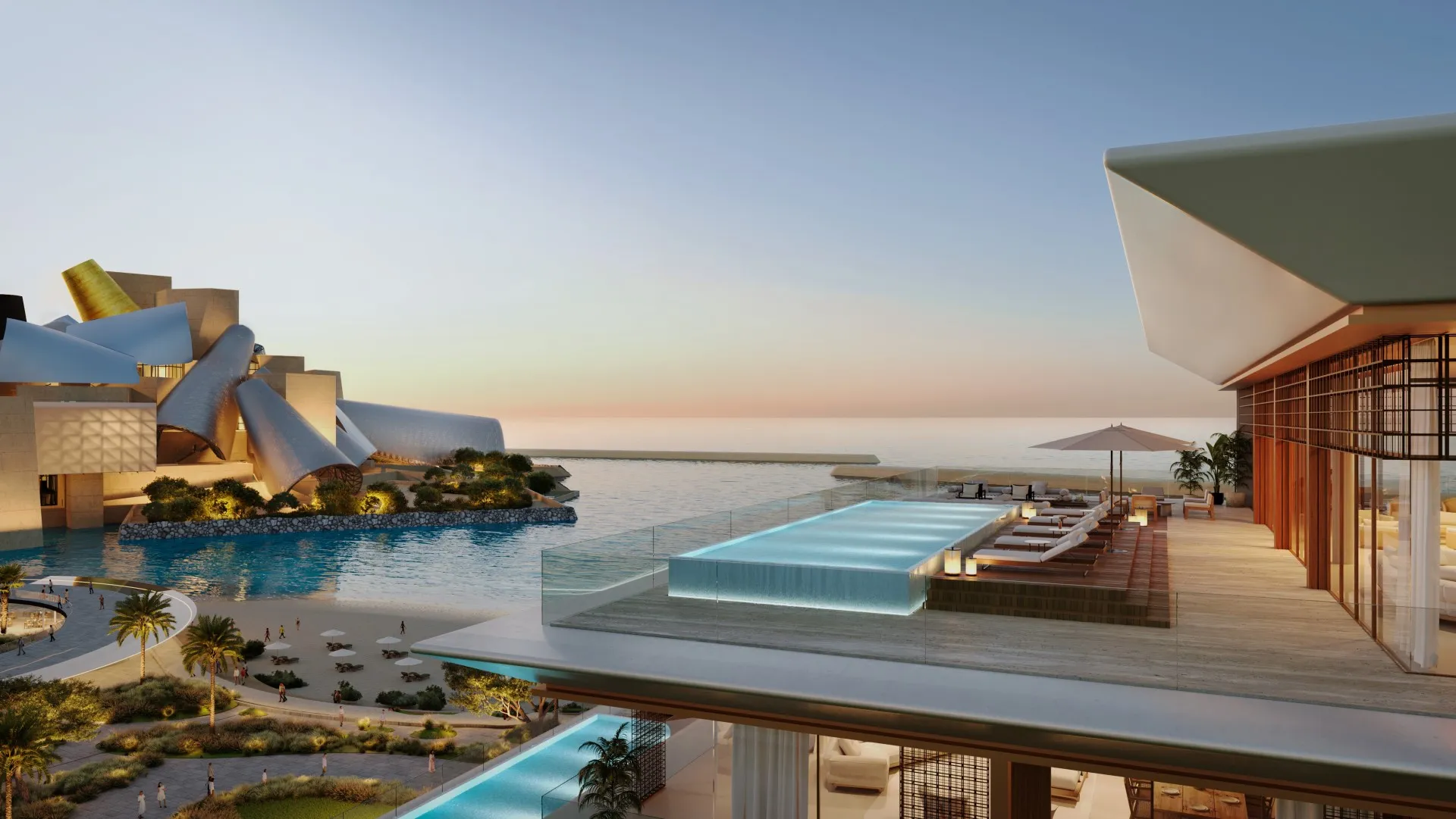 Nobu Residences Abu Dhabi by Aldar, image 2 of 8. Render supplied by developer.