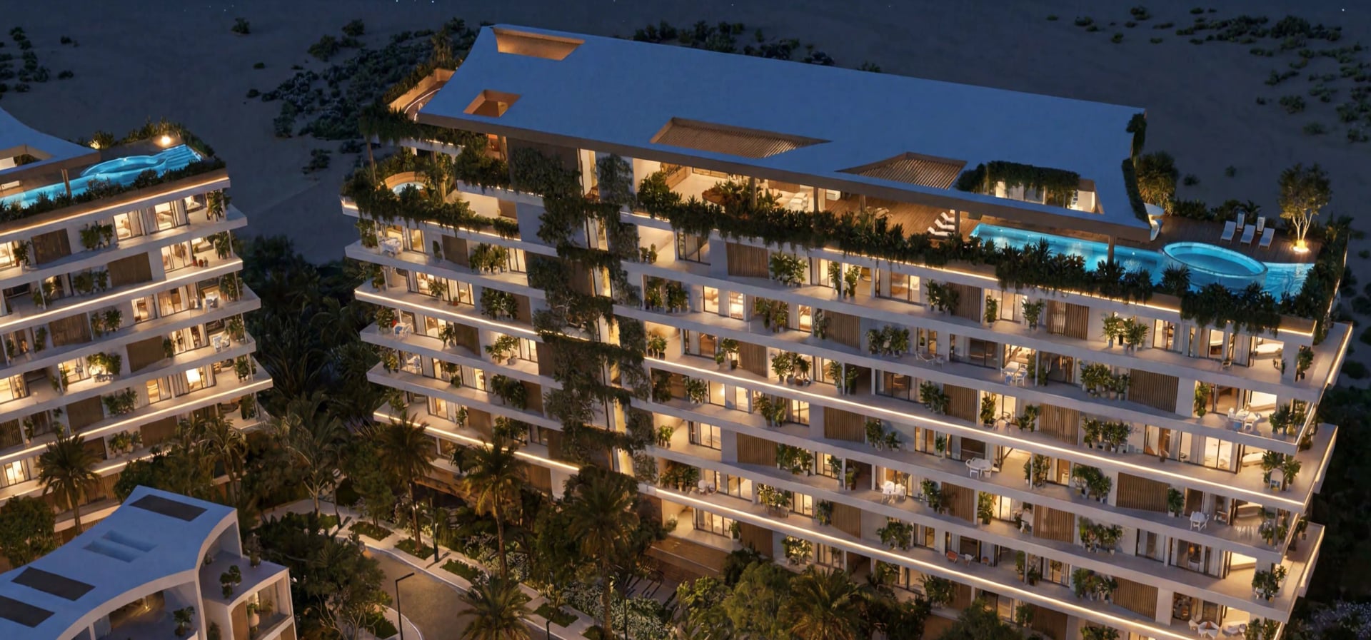 Lunaya Terraces by Zaya, image 4 of 15. Render supplied by developer.