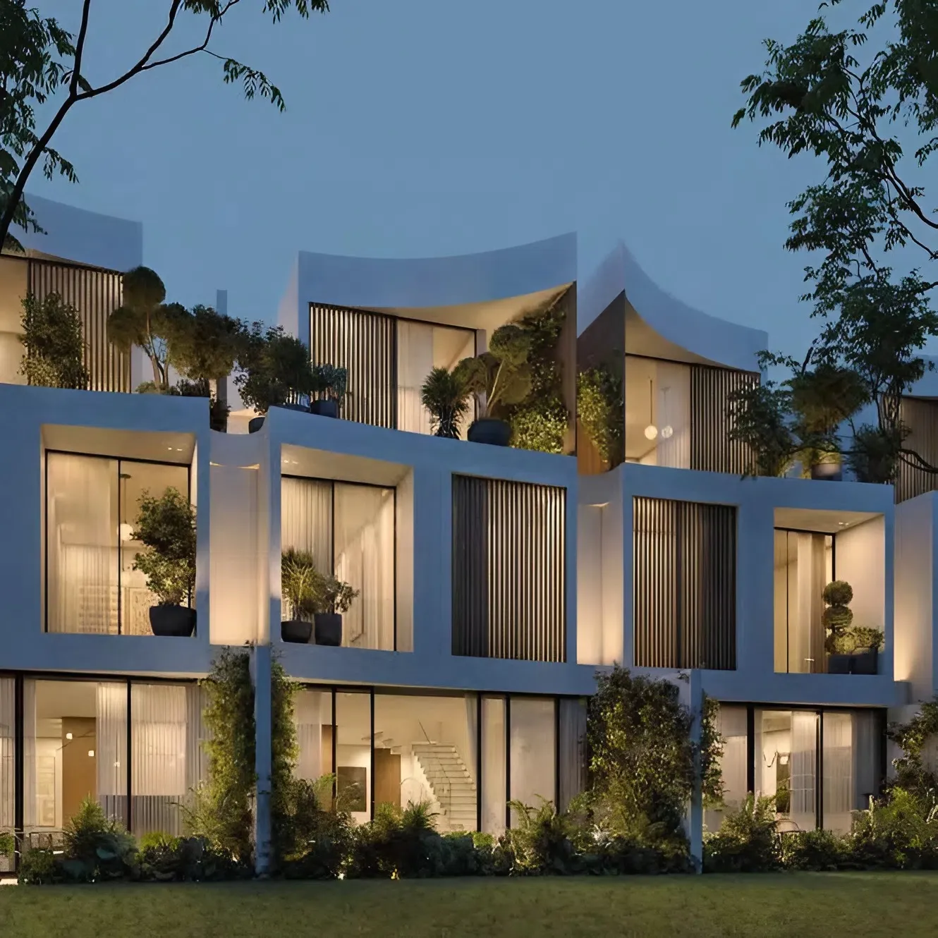 Lunaya Terraces by Zaya, image 5 of 15. Render supplied by developer.