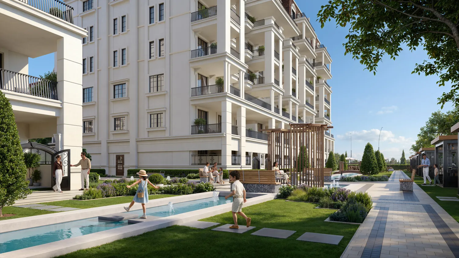 Bab Al Qasr Garden Residences 65 by Burtville Developments, image 3 of 17. Render supplied by developer.