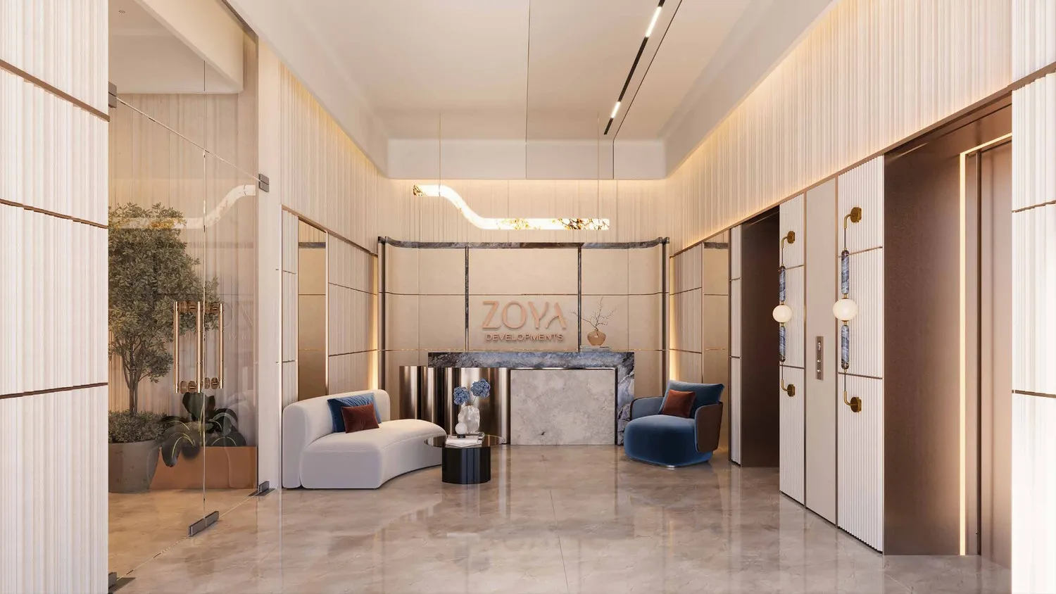 Elinor by Zoya by Zoya Developments, image 8 of 8. Render supplied by developer.