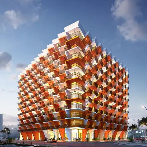Binghatti Crystals, image 1 of 9. Render supplied by developer.