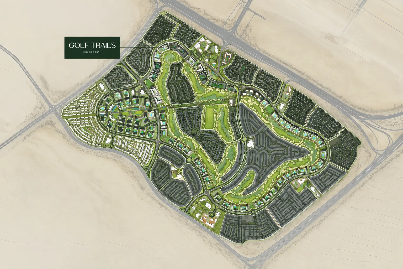 Golf Trails by Emaar, image 4 of 5. Render supplied by developer.