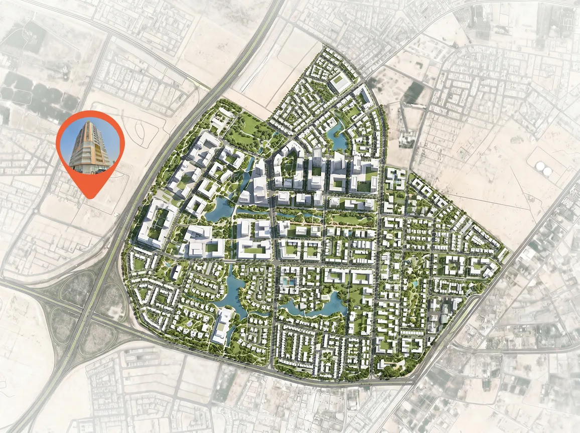 Al Ghoroub Tower by GJ Properties, image 3 of 3. Render supplied by developer.