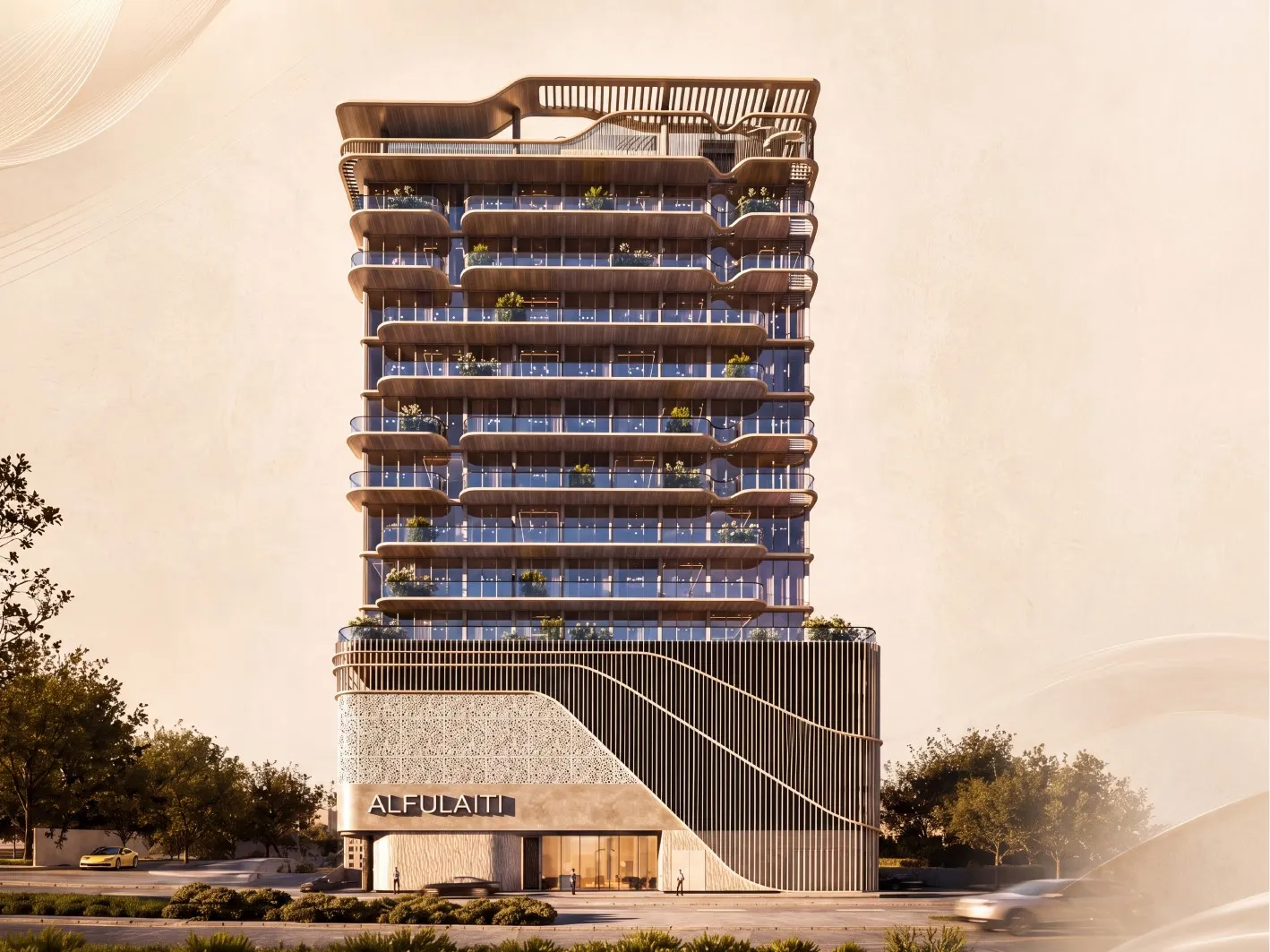 Alfulaiti Residence, image 1 of 9. Render supplied by developer.