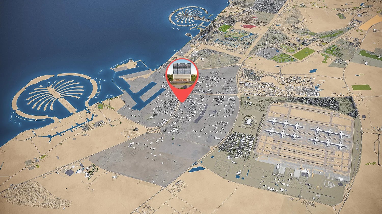 Empire Downtown - Jebel Ali by Empire Developments, image 3 of 3. Render supplied by developer.