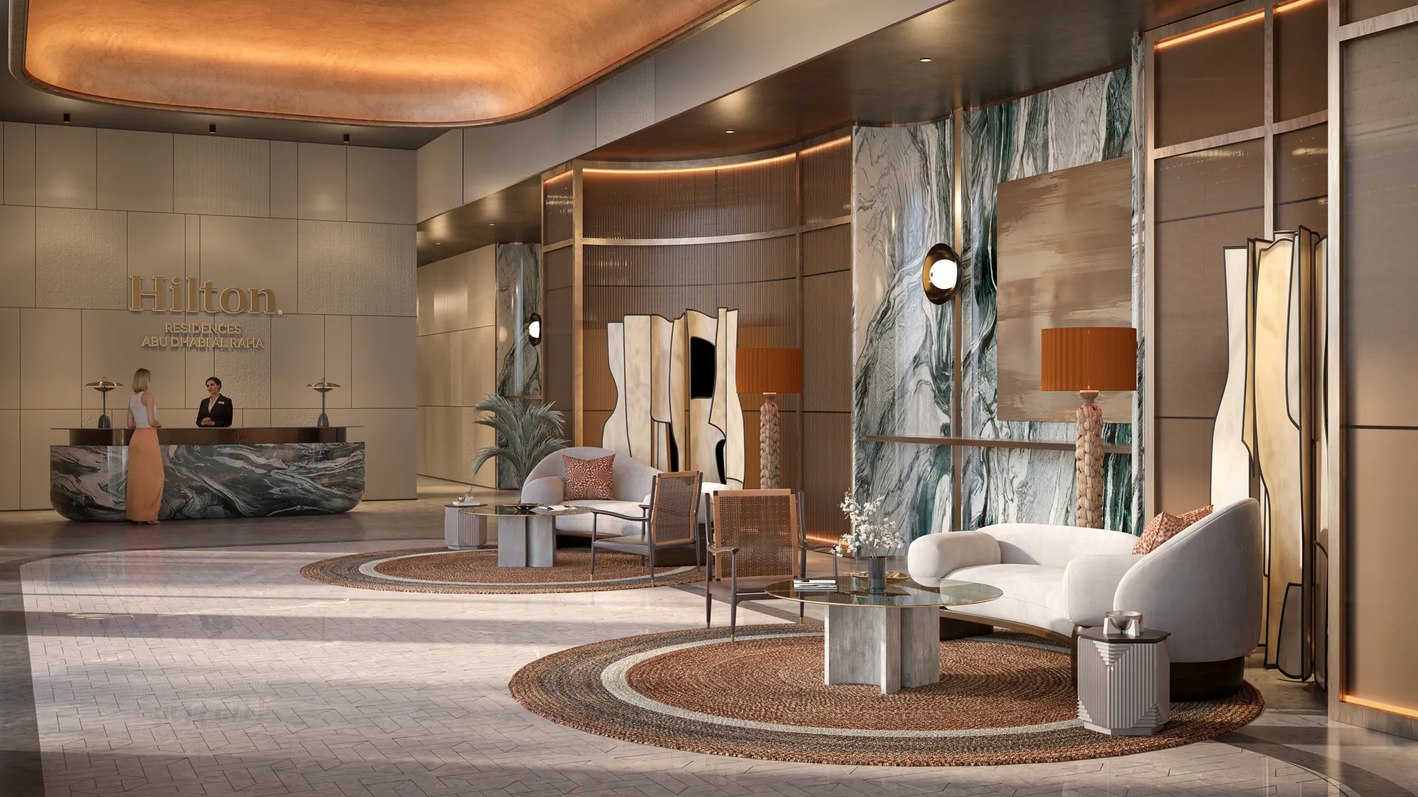 Hilton Residences Abu Dhabi Al Raha by Emirates Developments, image 14 of 14. Render supplied by developer.