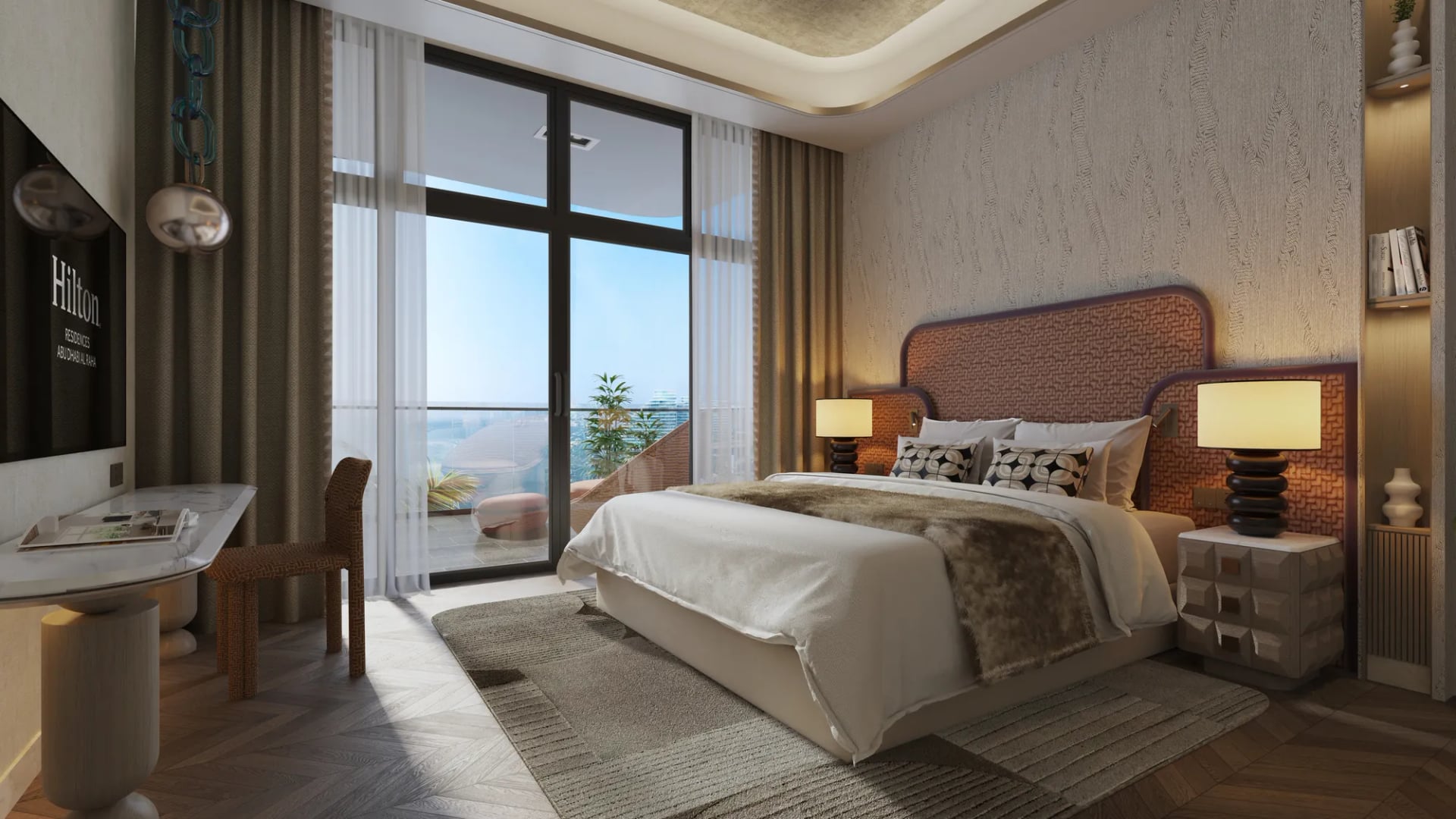 Hilton Residences Abu Dhabi Al Raha by Emirates Developments, image 9 of 14. Render supplied by developer.