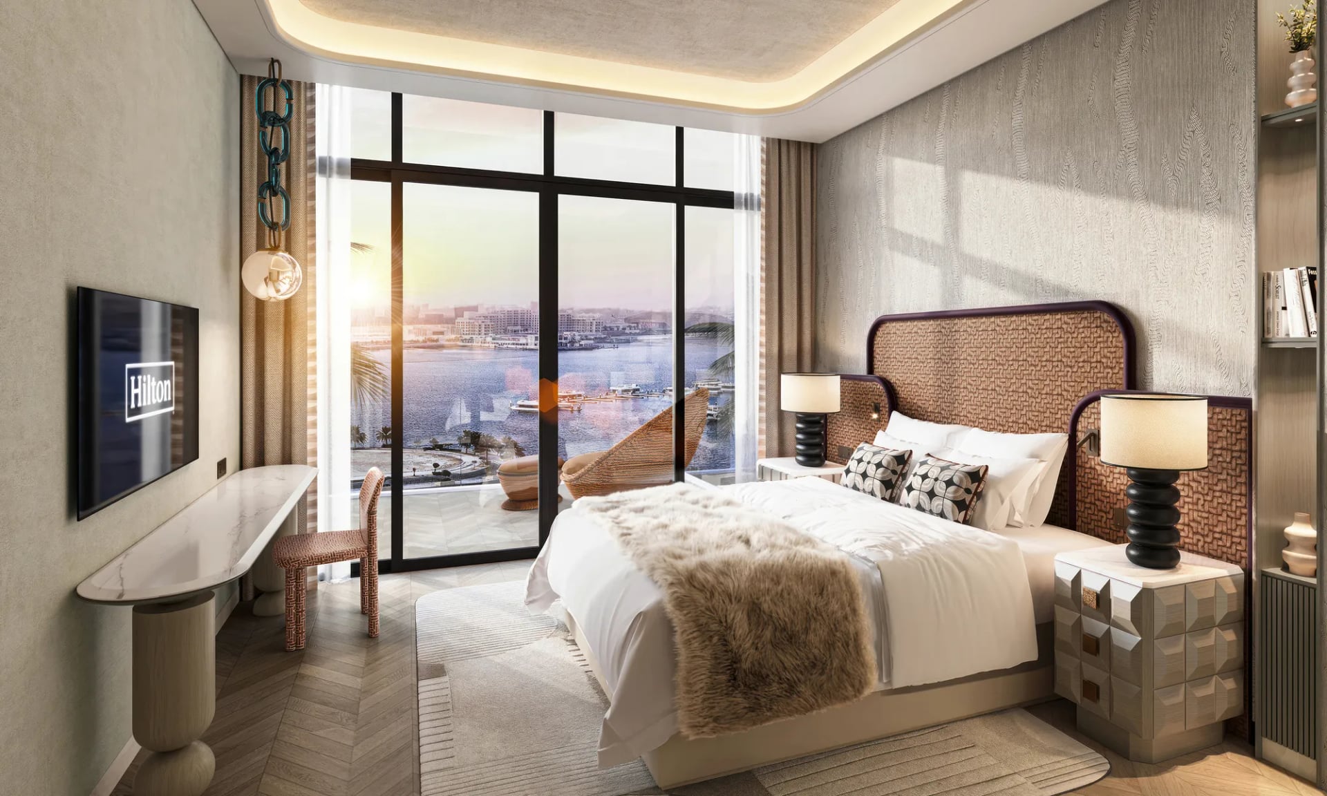 Hilton Residences Abu Dhabi Al Raha by Emirates Developments, image 12 of 14. Render supplied by developer.