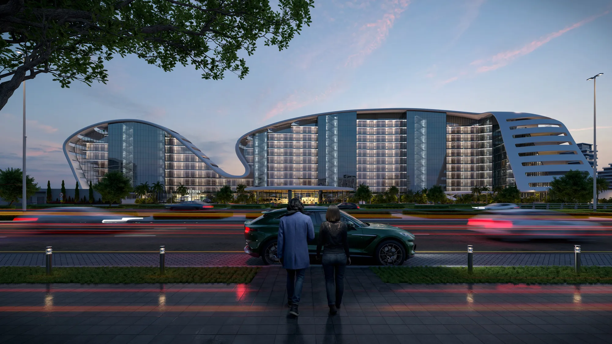 Hilton Residences Abu Dhabi Al Raha by Emirates Developments, image 6 of 14. Render supplied by developer.