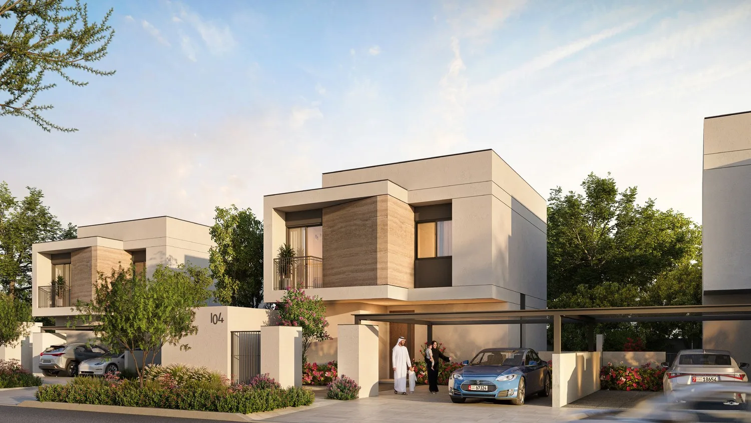 Al Ghadeer Parks by Aldar, image 2 of 8. Render supplied by developer.