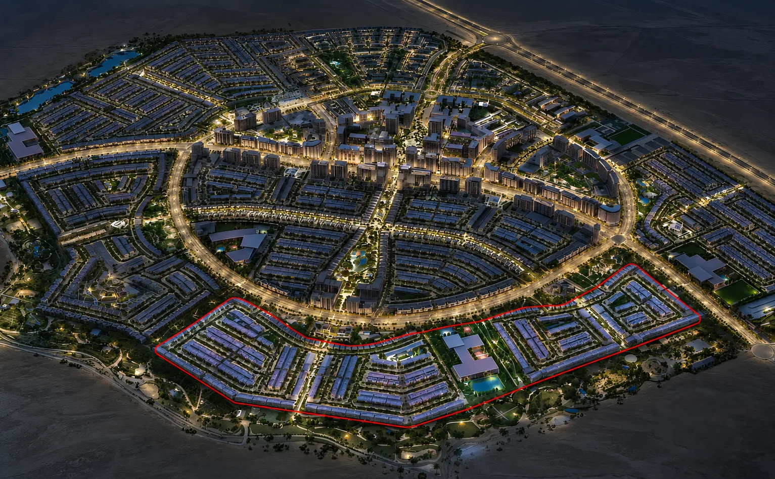 Al Ghadeer Parks by Aldar, image 8 of 8. Render supplied by developer.
