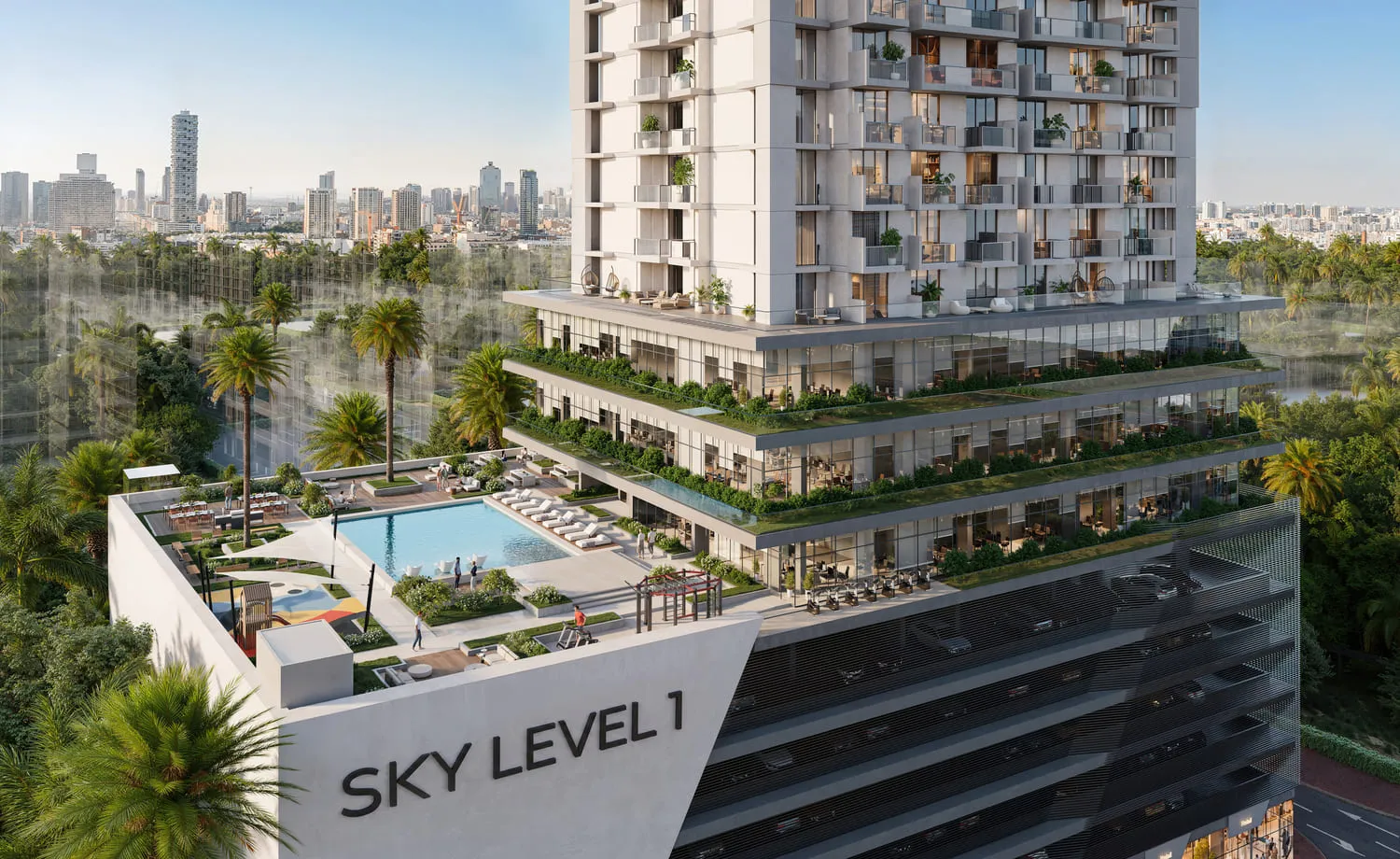 SKY LEVEL 1 by Object One, image 3 of 12. Render supplied by developer.