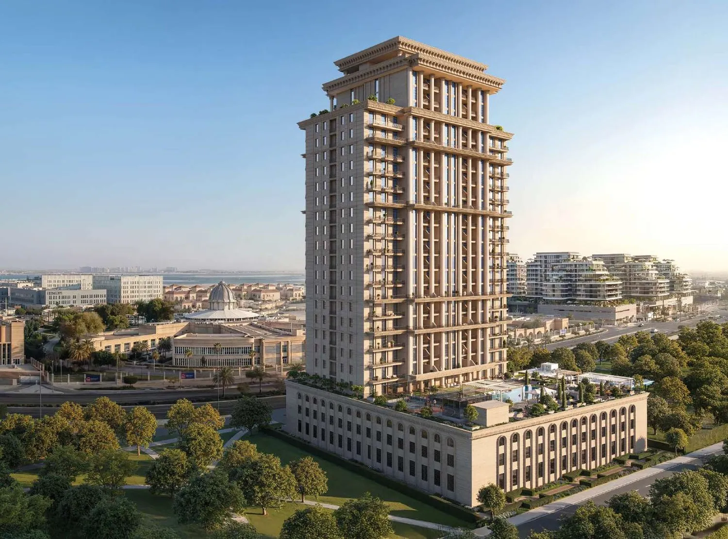 Bab Al Qasr Royal Residence 28 by Burtville Developments, Al Reem Island. Render supplied by developer.