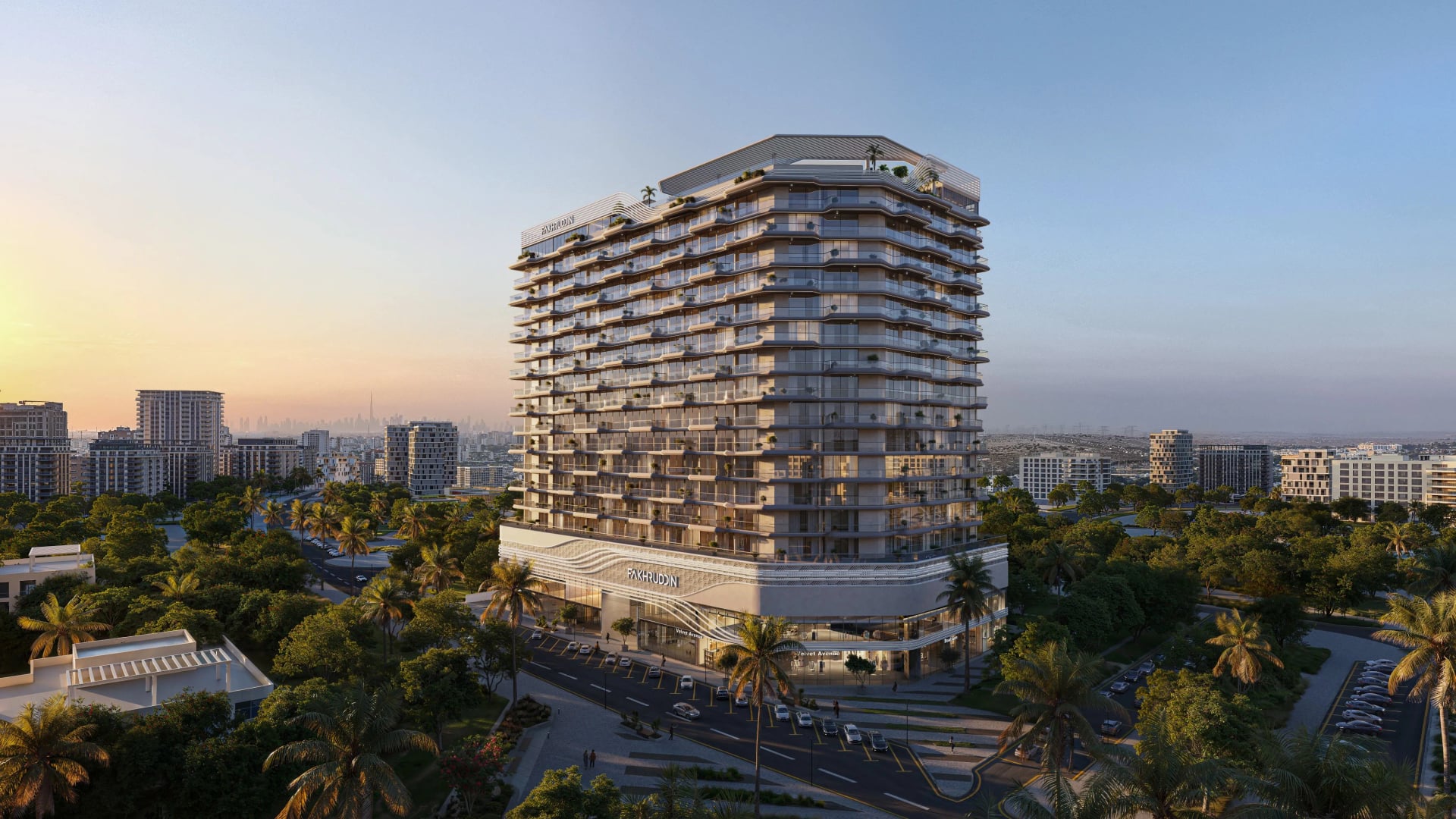 Treppan Vision by Fakhruddin Properties, Wadi al safa 5. Render supplied by developer.