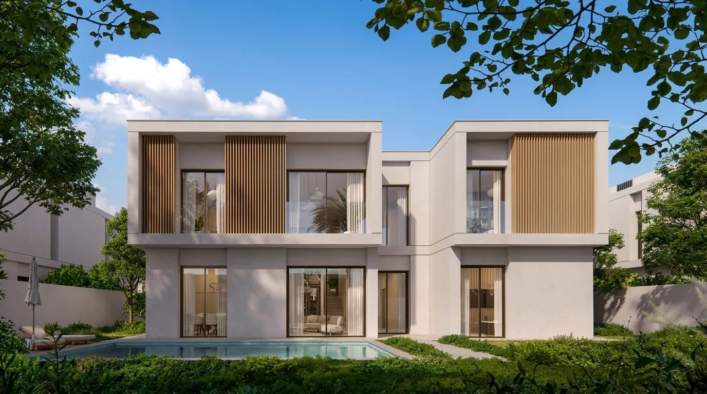 Yas Riva Reserve by Aldar, image 1 of 3. Render supplied by developer.
