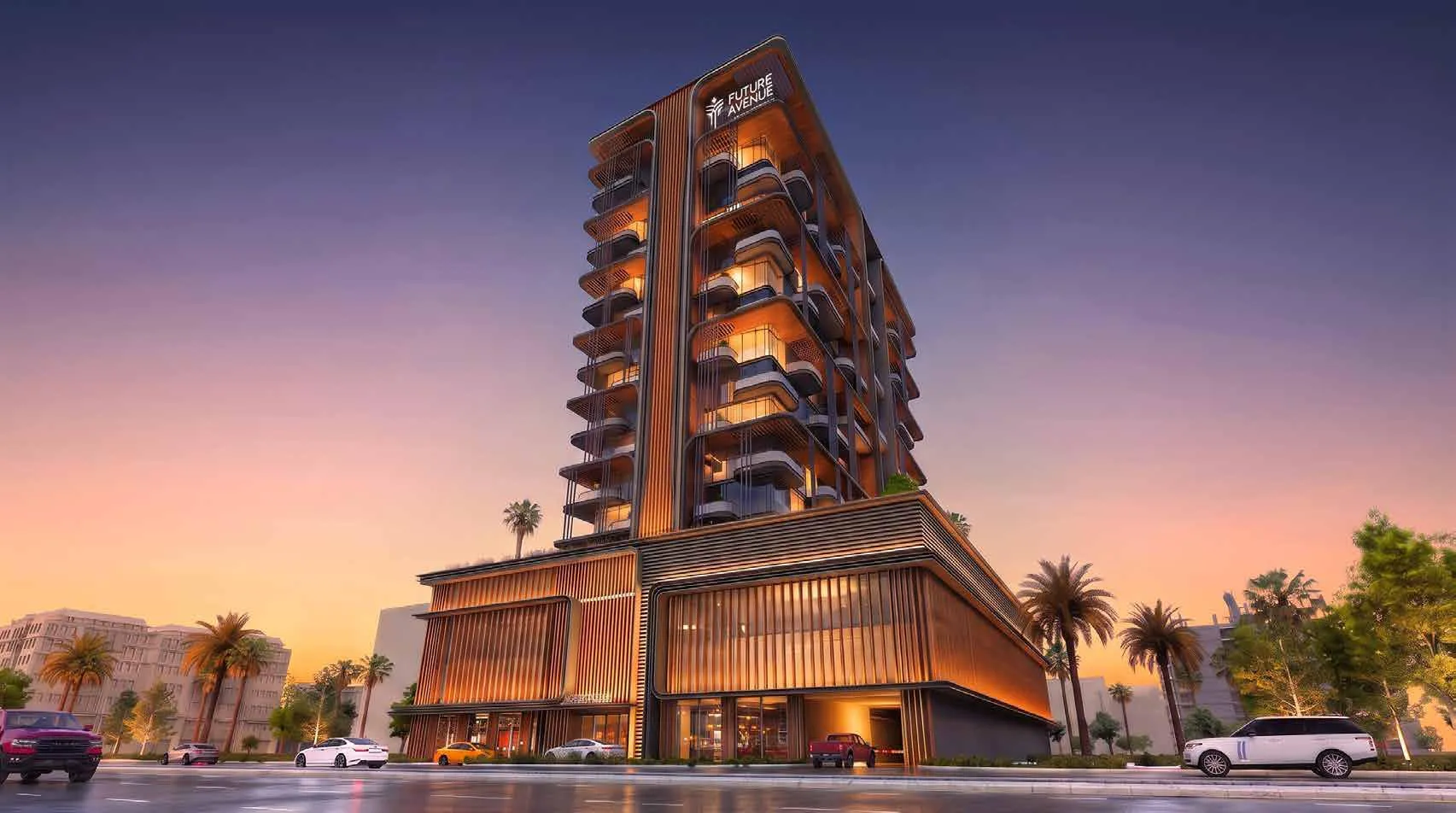 Future Avenue by True Future Real Estate Development, image 1 of 21. Render supplied by developer.
