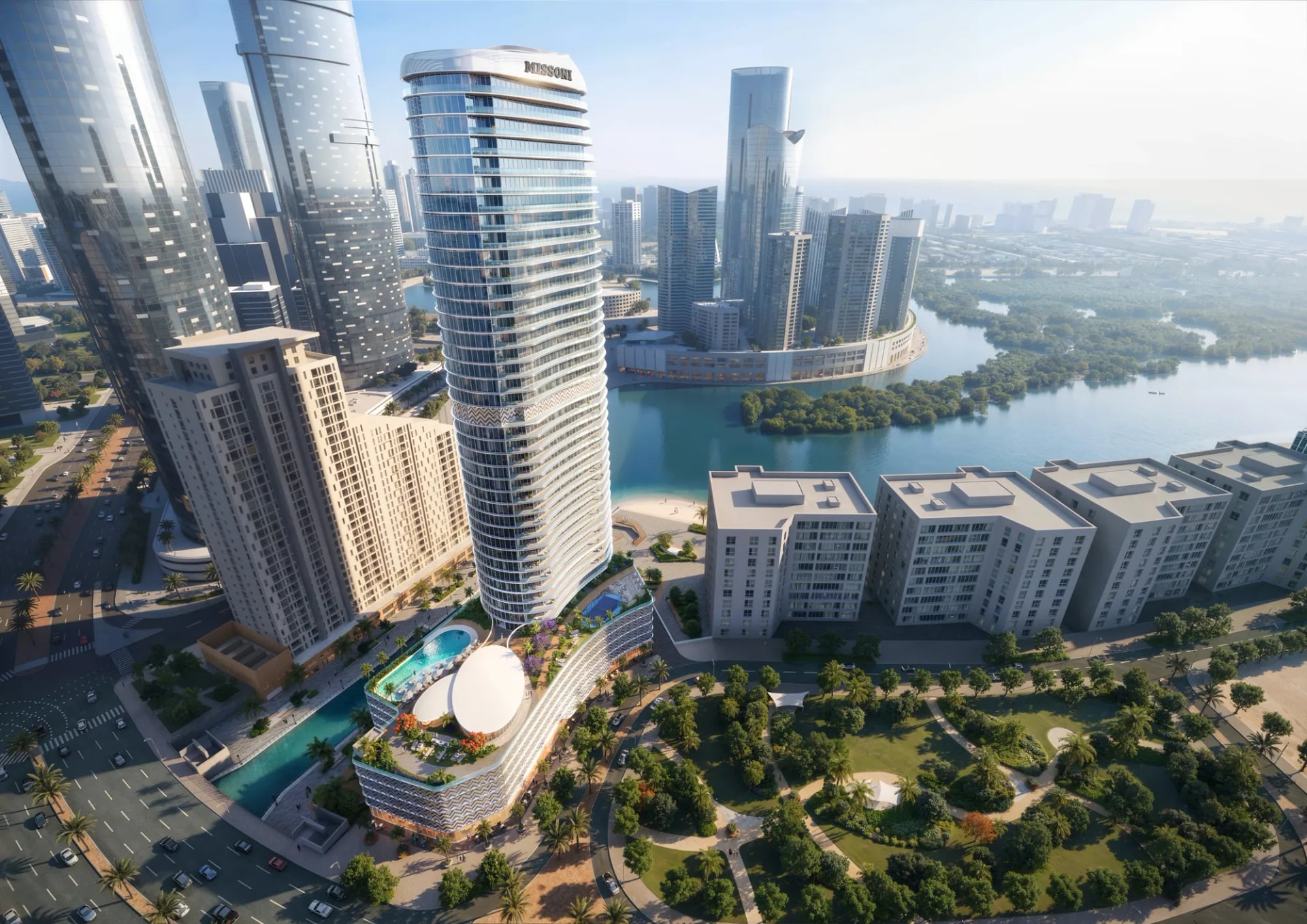 Waterfront by Missoni, image 6 of 18. Render supplied by developer.