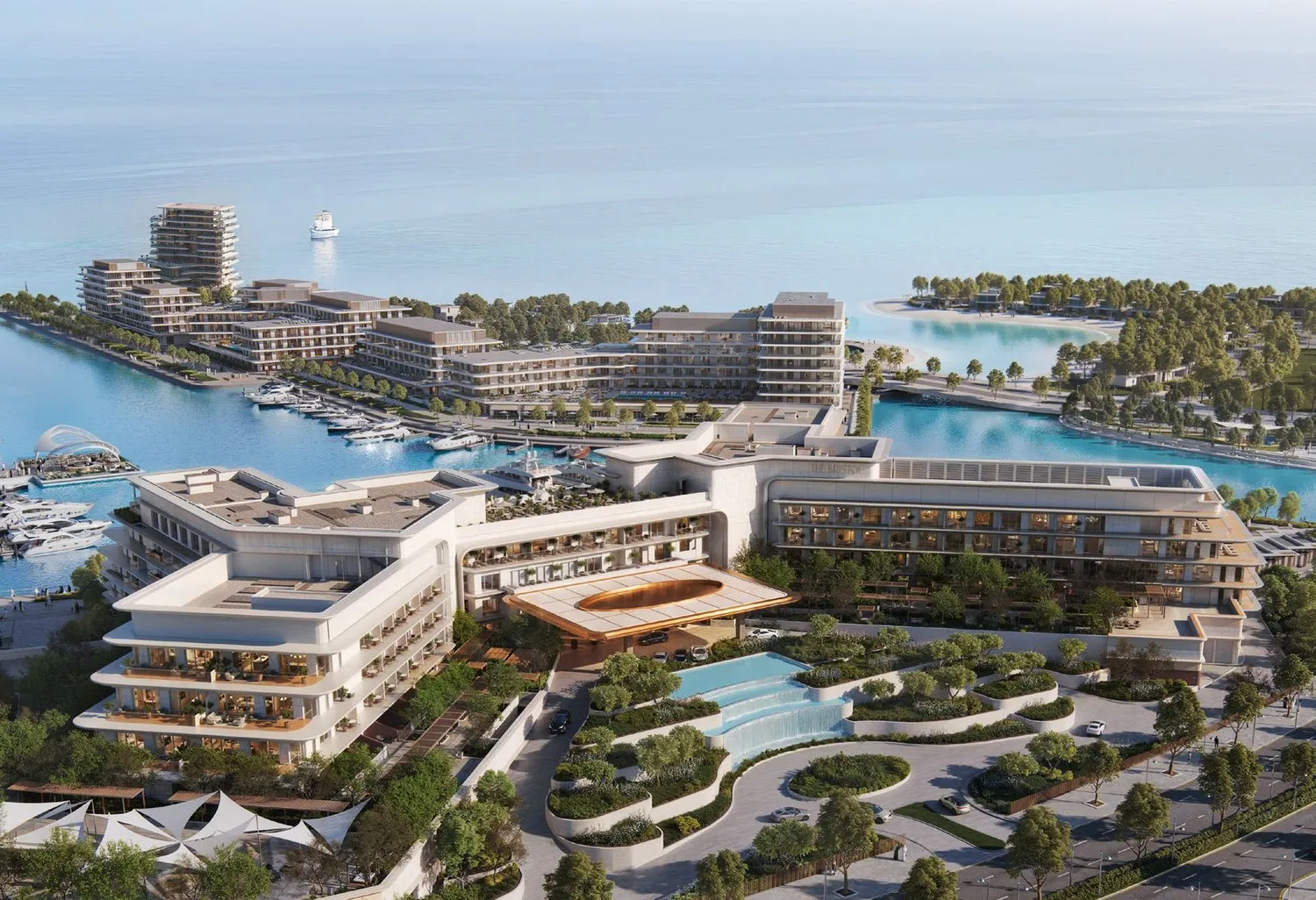 Bristol Hotel & Residences at Ramhan Island by Eagle Hills, image 1 of 11. Render supplied by developer.