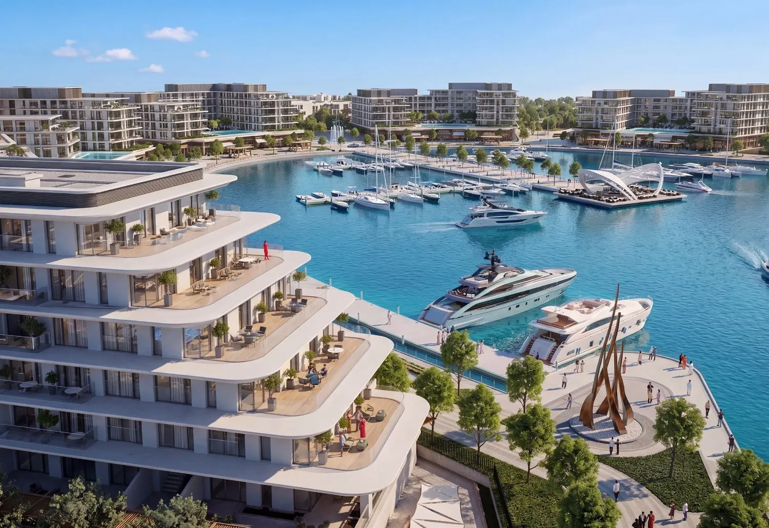 Bristol Hotel & Residences at Ramhan Island by Eagle Hills, image 2 of 11. Render supplied by developer.
