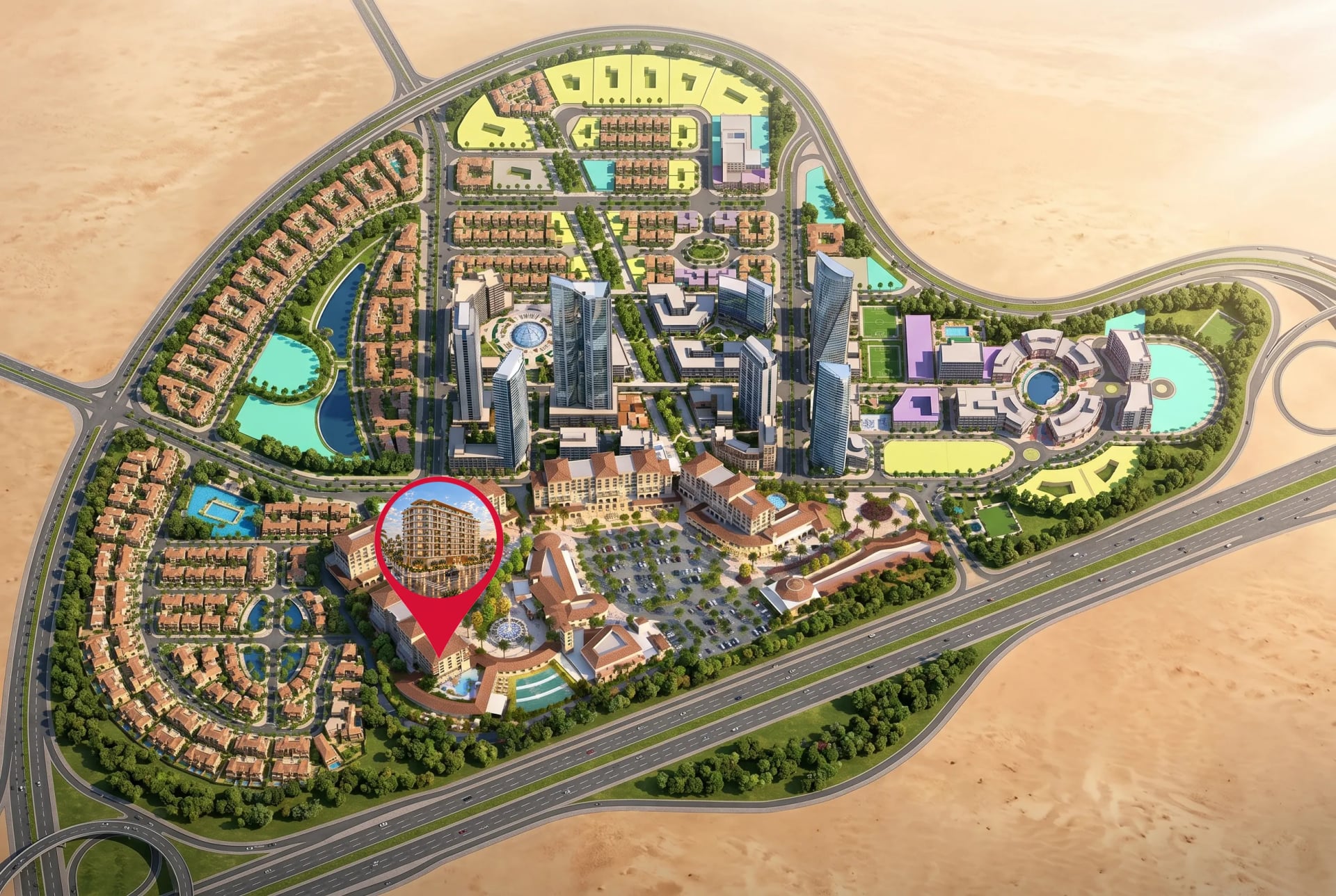 Lunara Tower by Saeed Tarrad Real Estate Development, image 3 of 3. Render supplied by developer.