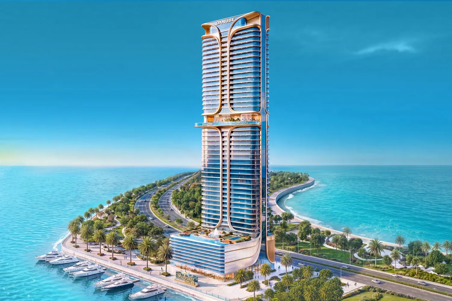 Shahrukhz Residences by Danube, image 1 of 11. Render supplied by developer.