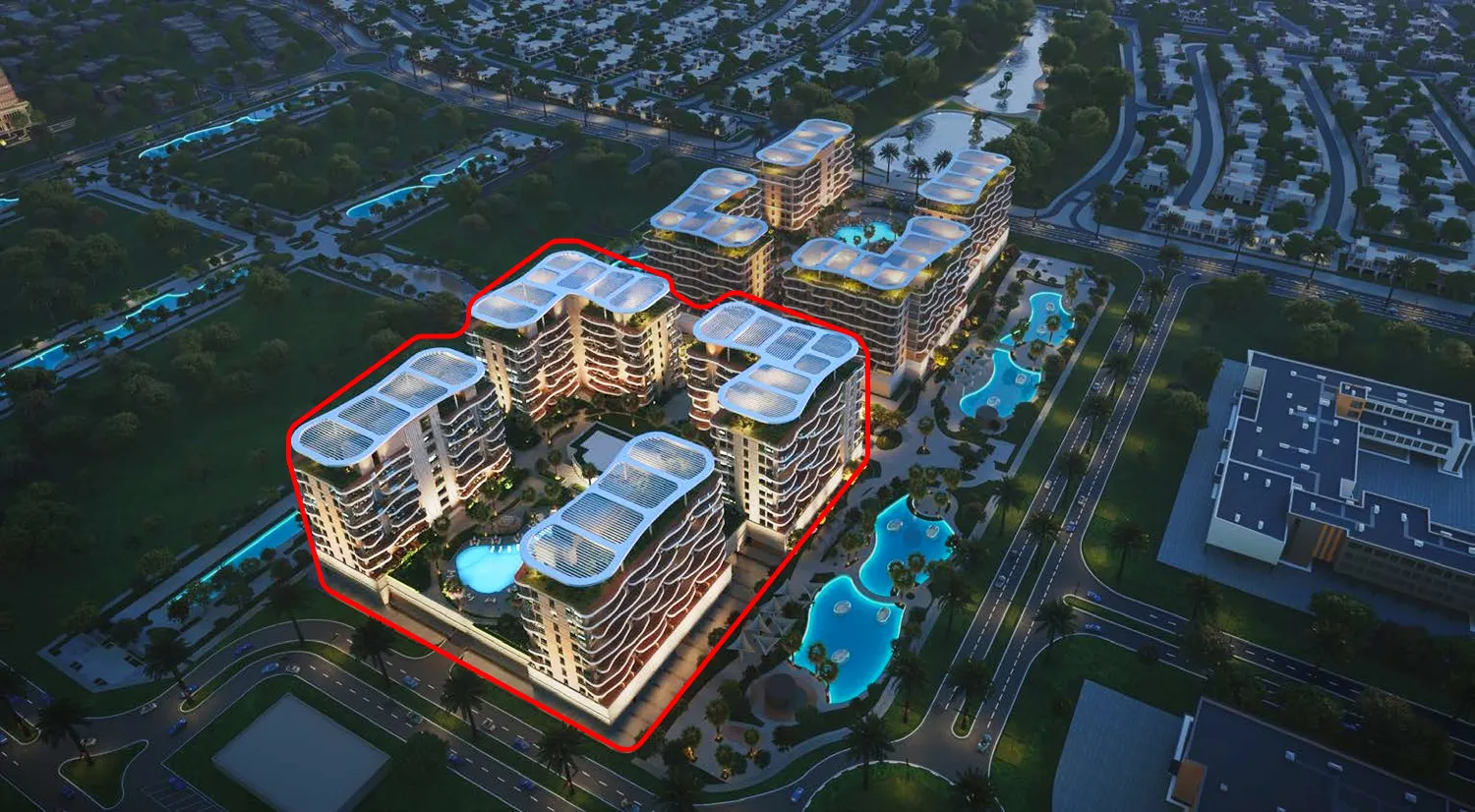 Sorrento by Damac, image 7 of 7. Render supplied by developer.