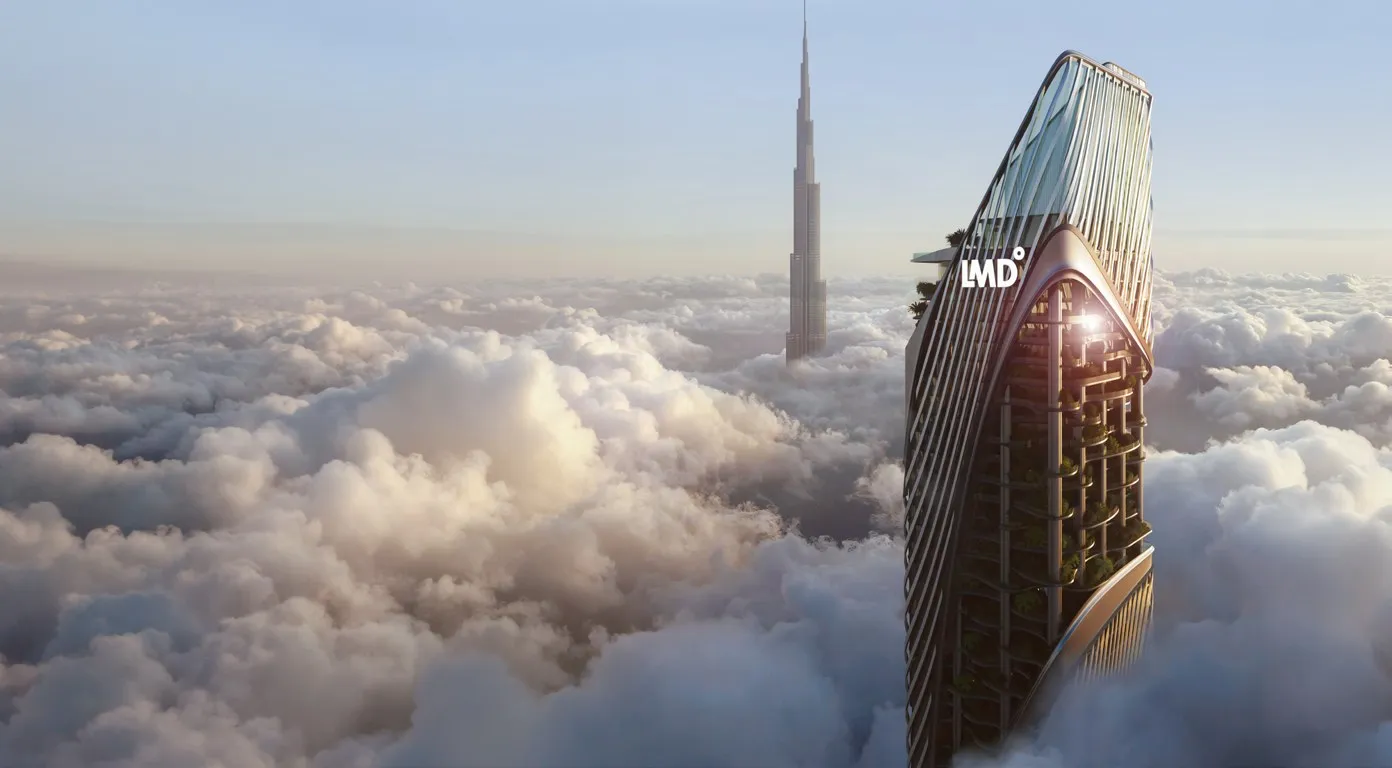 Christian A. Rockefeller Business Tower by LMD, image 1 of 6. Render supplied by developer.
