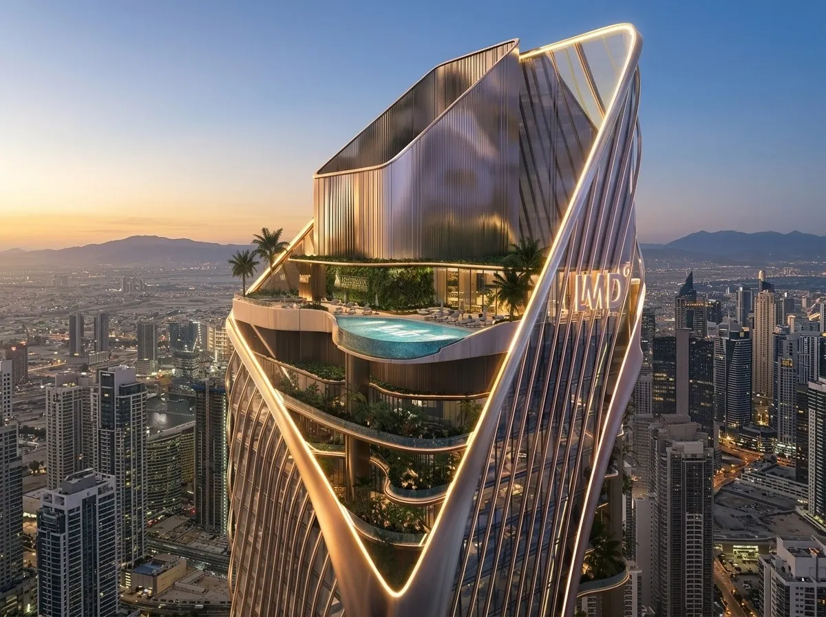 Christian A. Rockefeller Business Tower by LMD, image 3 of 6. Render supplied by developer.