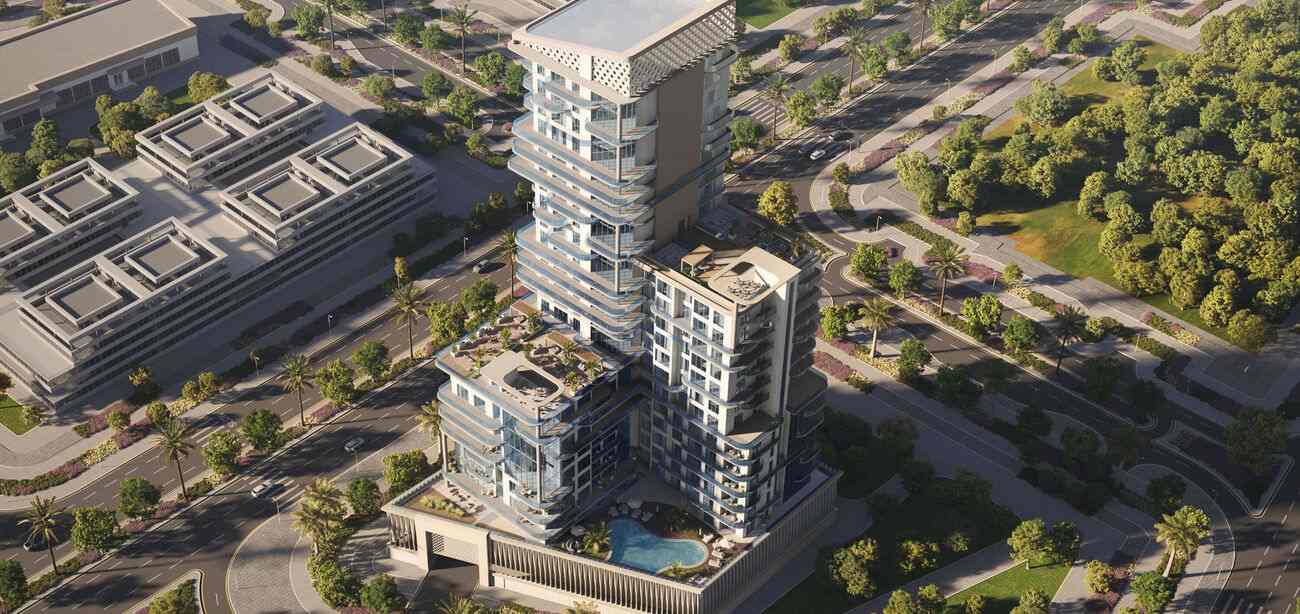 Radiant Garden Towers by Radiant in Al Reem Island, render supplied by developer