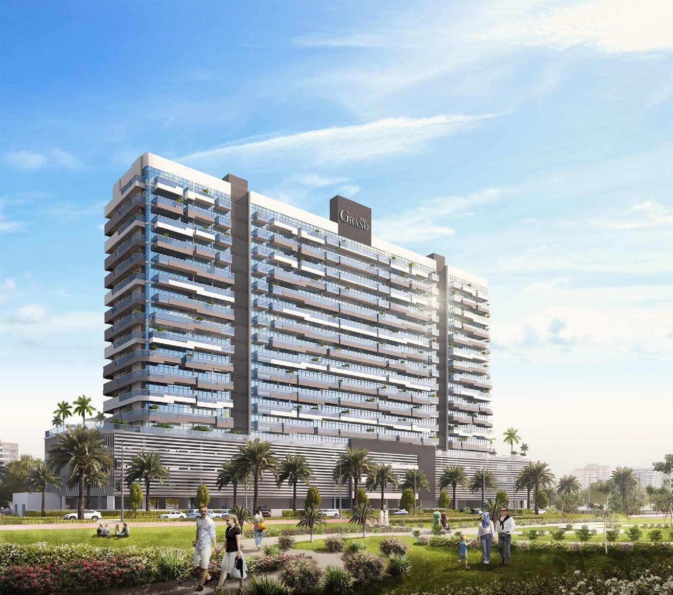 Azizi Grand by Azizi, Dubai Sports City. Render supplied by developer.
