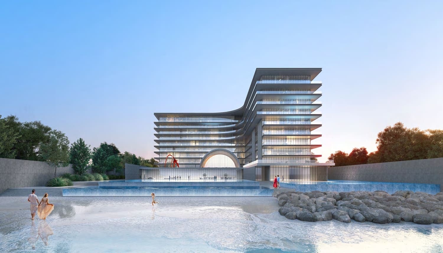 Armani Beach Residence by ARADA, Palm Jumeirah. Render supplied by developer.