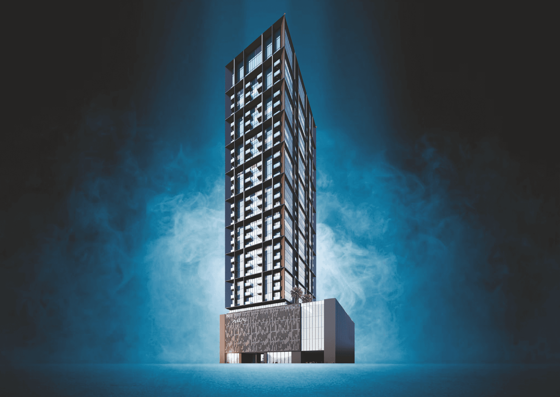 Altai Tower by Tiger, JVT (Jumeirah Village Triangle). Render supplied by developer.