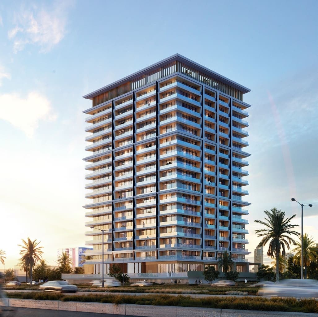 Binghatti Pinnacle by Binghatti, Al Jaddaf. Render supplied by developer.