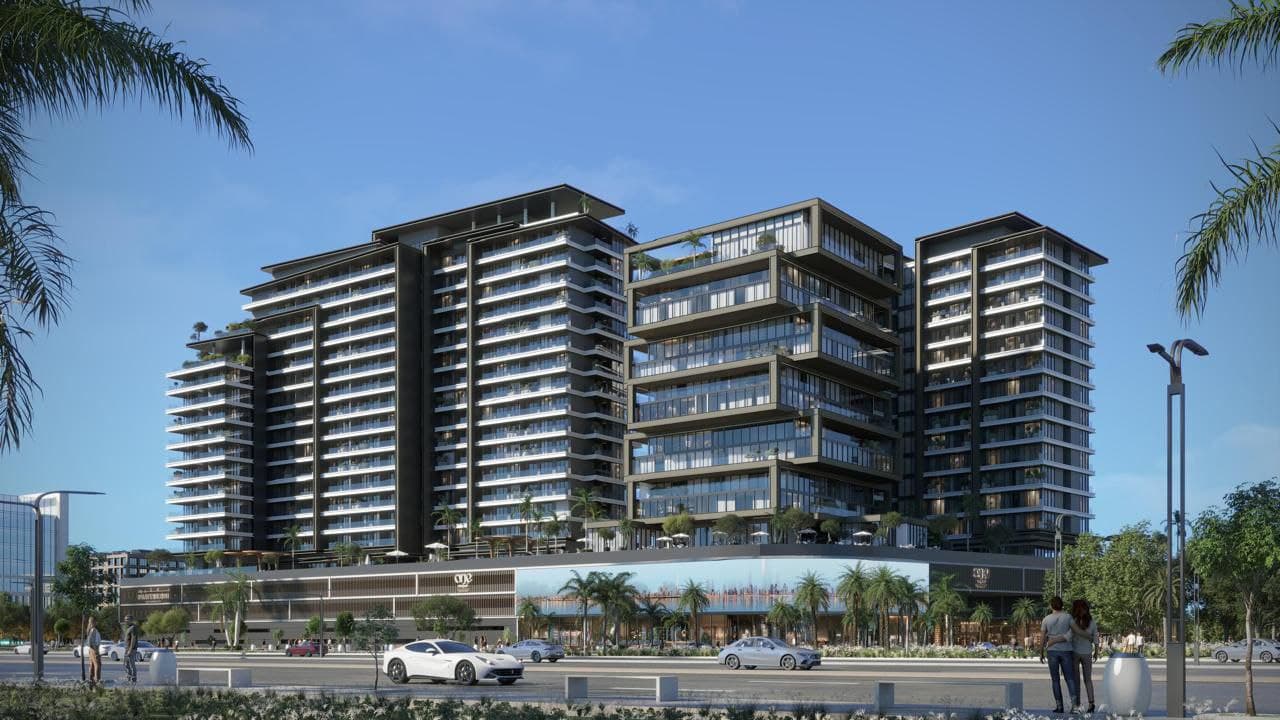 One Central by Pantheon, Al Jazeera Al Hamra Industrial. Render supplied by developer.