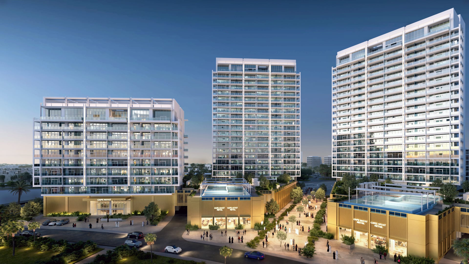 Cape Hayat by RAK Properties, Mina Al Arab. Render supplied by developer.