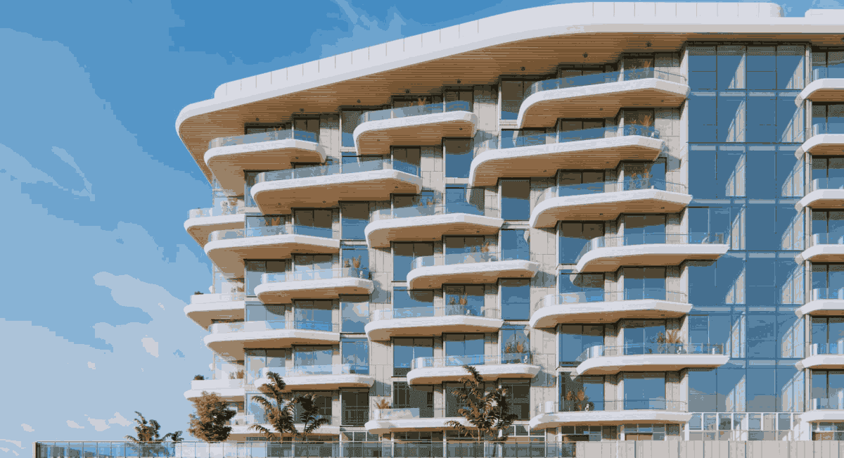 Blue Marina Residence by Shakirov Developments, Dubai Islands. Render supplied by developer.