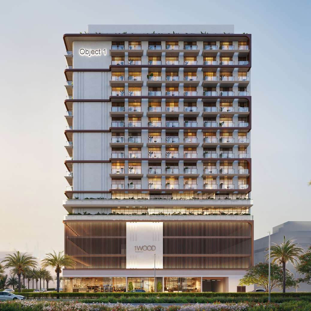 1WOOD Residence 2 by Object One, JVC (Jumeirah Village Circle). Render supplied by developer.