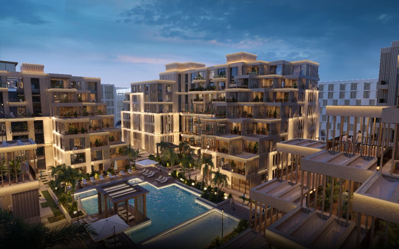 Arisha Terraces by Qube Development, Dubai Studio City. Render supplied by developer.