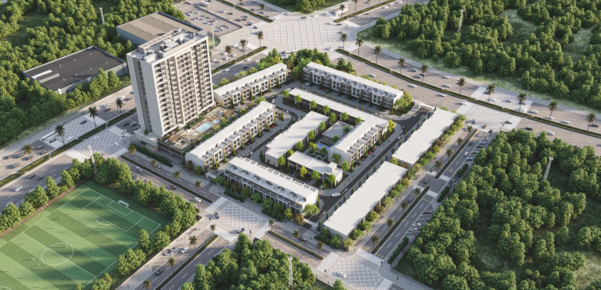 Verdana X by Reportage, Dubai Investments Park. Render supplied by developer.