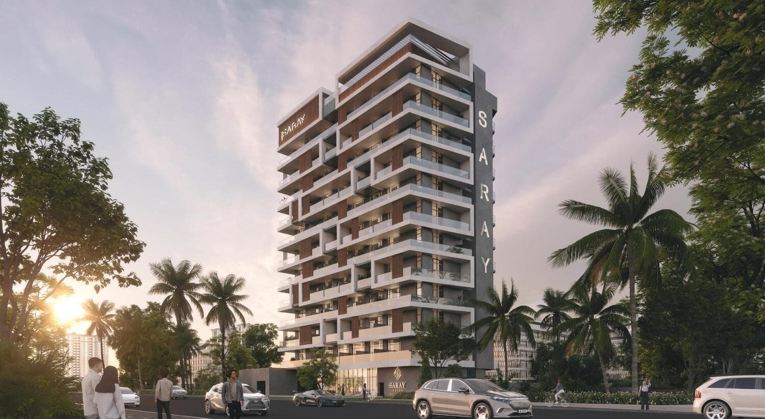 Saray Prime Residence by Unique Saray Development, Dubailand Residence Complex. Render supplied by developer.