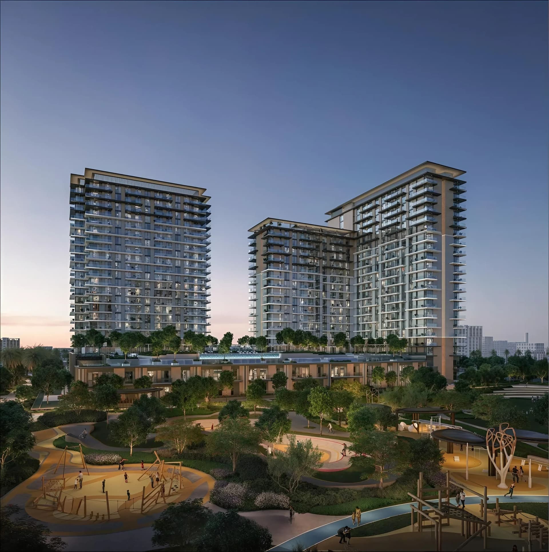 Vida Residences Hillside by Emaar, Dubai Hills. Render supplied by developer.