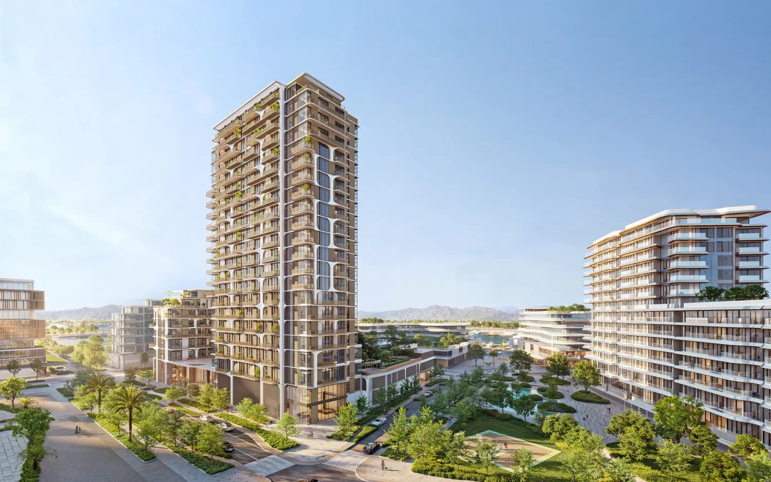 Nura by RAK Properties, Mina Al Arab. Render supplied by developer.