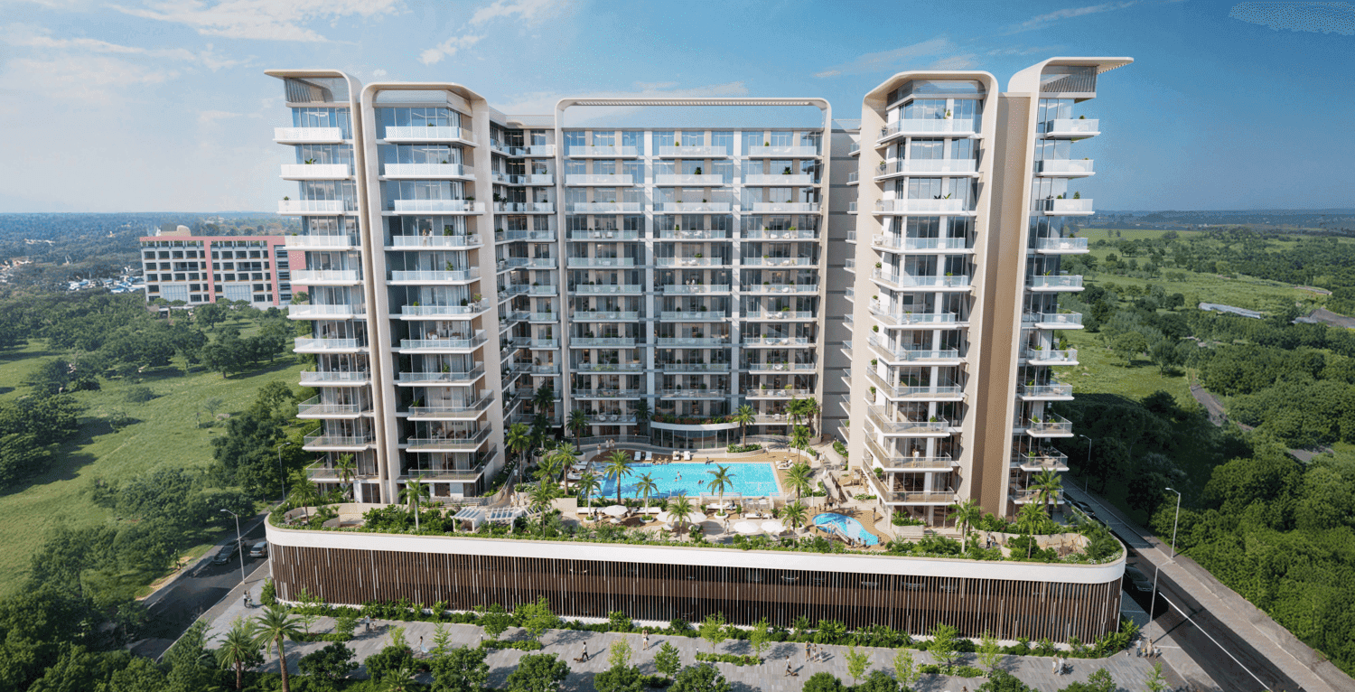 Sola Residences by Centurion, Jabal Ali First. Render supplied by developer.